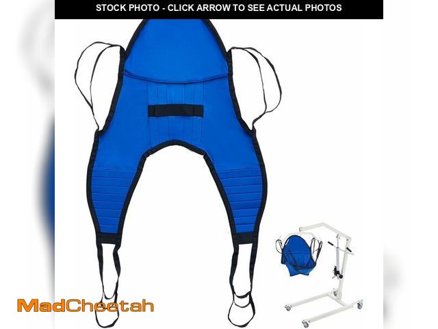 Lot 74-12664777 - VEVOR Patient Lift Sling with Head Support- Small Size, U Shape Divided Leg Transfer Sling for Bathi...