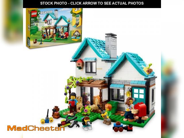 Lot 74-12117240 - LEGO Creator 3 in 1 Cozy House Building Toys - Toy Figures &amp; Pretend Play Playsets for Boys &amp...