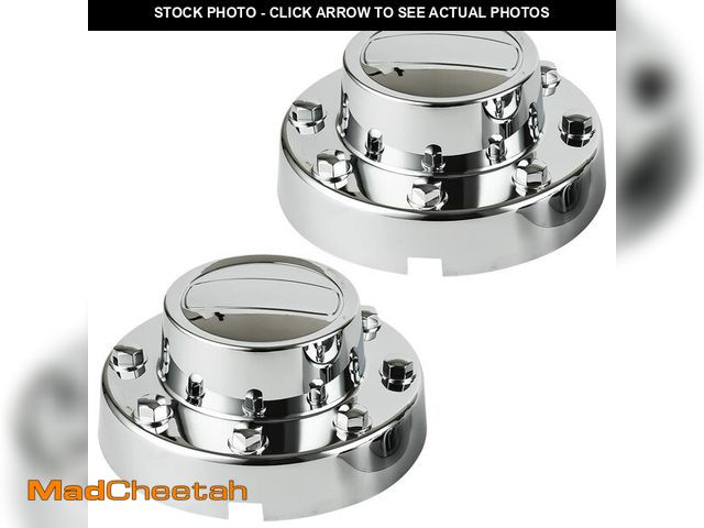 Lot 74-12976073 - OKPARZ Replacement for Chrome Wheel Center Hub Cap Hubcap 2011-2018 Ram 3500 2Pcs Rear 1-Ton Dually ...