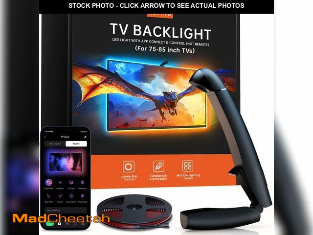 Lot 74-14208576 - FFJ TV Lights that Change with Screen, 18ft Cuttable LED Backlight for 75-85 Inch Screen and PC Moni...