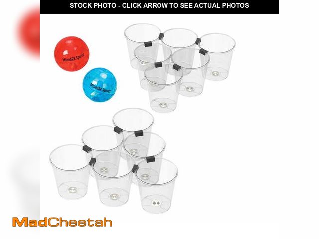 Lot 74-12857693 - Giant LED Yard Pong, Outdoor Lawn Games, Family Games, for All Ages, by MinnARK - USED