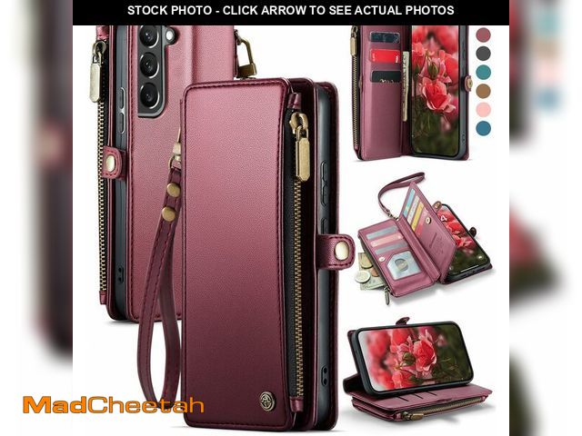 Lot 74-13713839 - Defencase Compatible with Samsung Galaxy S22 Plus Case Wallet with RFID Blocking Card Holder for Wom...