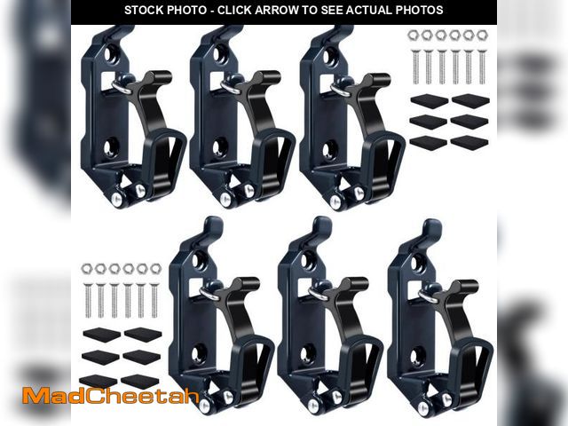 Lot 74-12220296 - Rtshuok 6Pcs Shovel Mount for Roof Rack, Metal Rubber Clamp Mounting Brackets Kit, Shovel Holder for...
