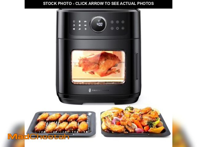 Lot 74-12208125 - TaoTronics Air Fryer Oven  14.8 QT Toaster Oven  5-in-1 Convection Oven with 6 Accessories - UNUSED