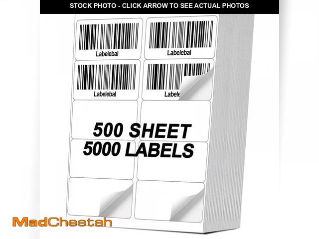 Lot 74-12302023 - [500 Sheets 5000 Pcs] 10-UP 2''x4'' Shipping Labels for Laser &amp; Inkjet Printers, 2" x 4" Mailing...