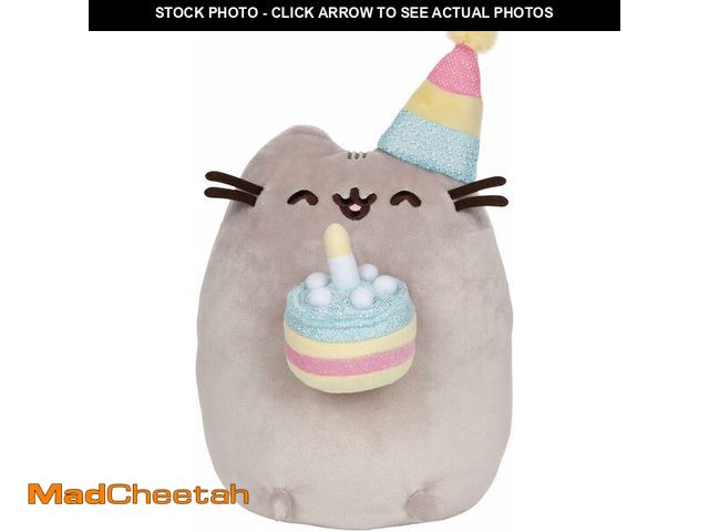 Lot 74-14349468 - GUND Pusheen Birthday Cake Plush Stuffed Animal Cat, 9.5" - UNUSED