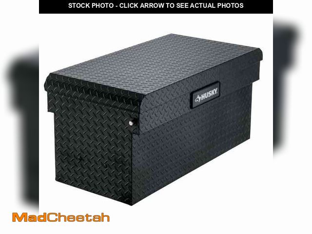 Lot 74-13610223 - Husky Chest Truck Tool Box in Aluminum 40.8 in. Full Size Matte Black - UNUSED