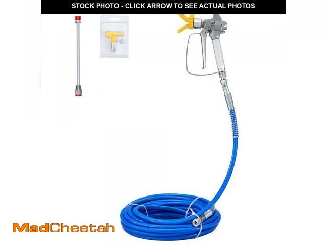 Lot 74-12424914 - *SEE DETAILS* VEVOR Airless Paint Spray Hose Kit 50ft 1/4in. Swivel Joint 3600psi with 517 Tip *SEE ...