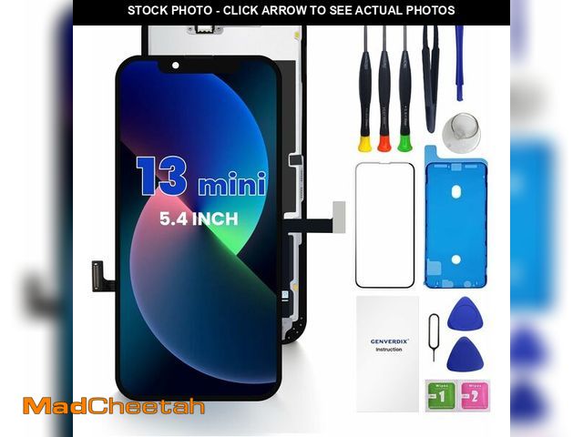 Lot 74-14267530 - Genverdix for iPhone 13 Mini Screen Replacement 5.4 3D Touch LCD Display Full Repair kit, Digitizer ...