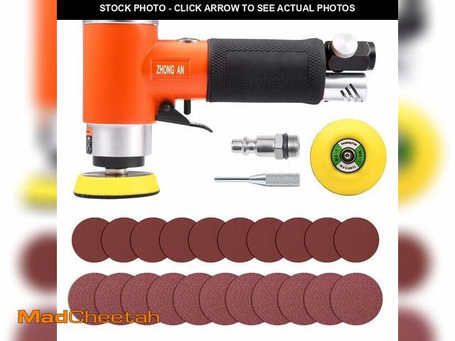 Lot 74-14434339 - ZHONG AN 2/3 inch Mini Orbital Sander Pneumatic Palm da sander Air Polisher Super Smooth and Swirl F...