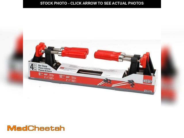Lot 74-14467663 - BESSEY Clutch Clamp Set (4-Piece) GSCC4PK-C - UNUSED