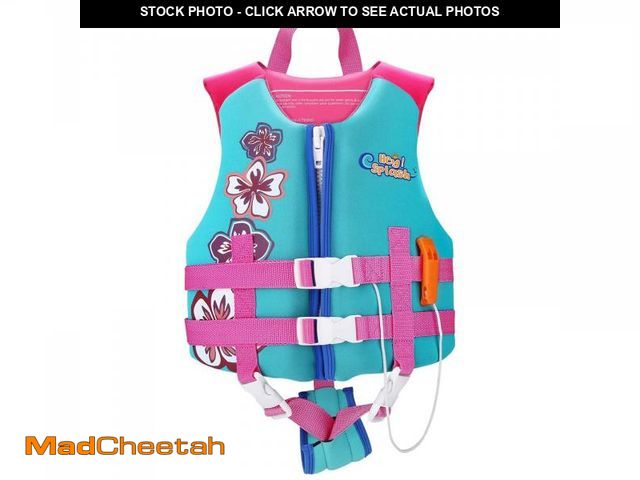 Lot 74-12437073 - HeySplash Swim Vest for Kids, Child Size Watersports Kids Swim Vest Toddler Floatie Trainer Vest wit...