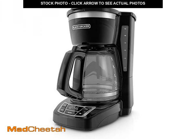 Lot 74-12098069 - BLACK+DECKER 12-Cup Digital Coffee Maker, Programmable, Washable Basket Filter, Sneak-A-Cup, Auto Br...