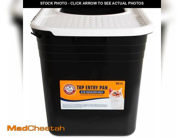 Lot 74-13793770 - Arm &amp; Hammer Premium Top Entry Litter Box with Filter to Clean Paws and Microban, Made in USA - ...