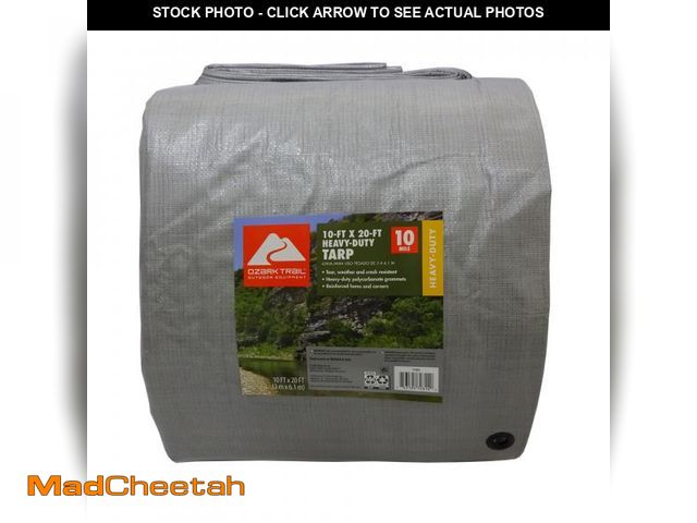 Lot 74-12537412 - Ozark Trail Heavy-Duty Tarp, 10' x 20', Material PE - UNUSED