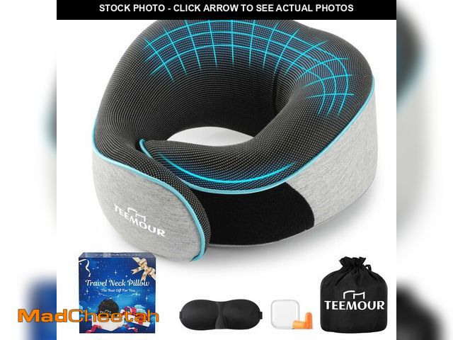 Lot 74-12718341 - Upgraded Travel Pillow Memory Foam Neck Pillow Airplane- 360ÃÂ° Support Travel Pillows for Airplane...