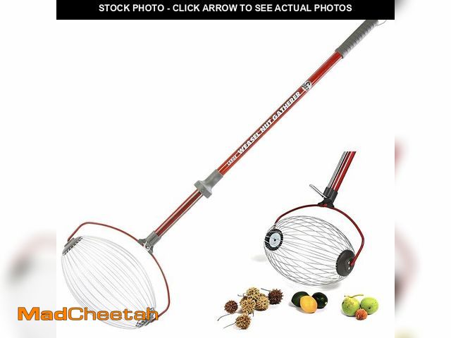 Lot 74-12868173 - (HANDLE ONLY) Garden Weasel Nut Gatherer - Large Cage Pick Up Walnuts, Small Apples, Citrus Fruits, ...