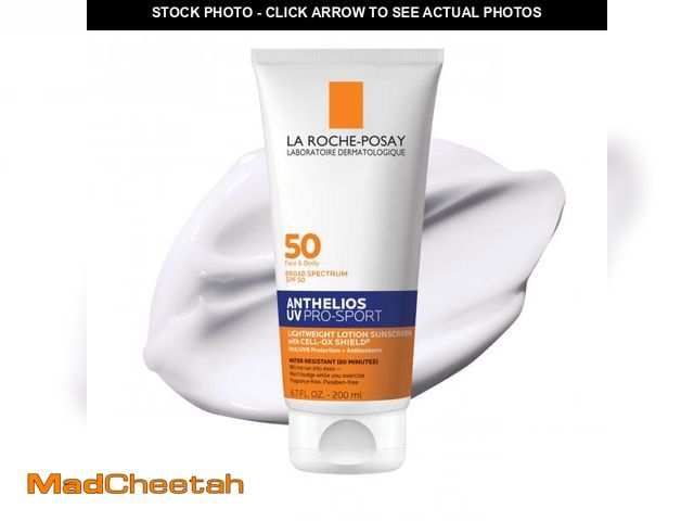 Lot 74-12309042 - La Roche-Posay Anthelios UV Pro-Sport SPF 50 Sunscreen for Face &amp; Body, Water &amp; Sweat Resist...