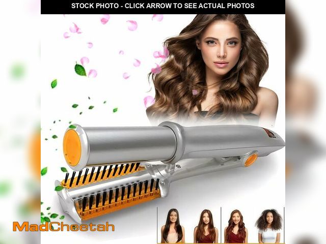 Lot 74-13711148 - 2 in 1 Rotating Curling Iron Straightener&amp;Curler Styler for All Hairstyles for Home Travel Hair ...