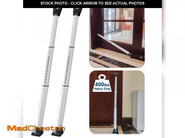 Lot 74-12046991 - 2 Pack Rerishom Door Security Bar, Door Stoppers Security bar,Heavy Duty Door Lock Security Door Jam...
