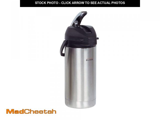 Lot 74-12389958 - Bunn 3.8L Lever Action Airpot, Stainless Steel, 36725.0000 - UNUSED