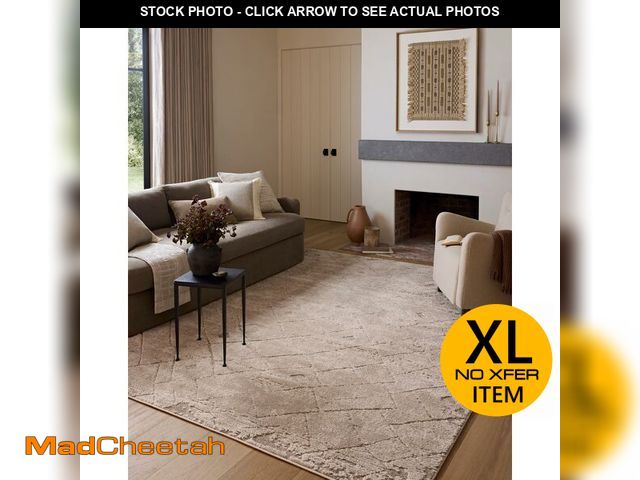 Lot 74-13789604 - Loloi Amber Lewis Monty Collection MOT-05 Beige/Natural 11'-6" x 15', .50" Pile Height, Area Rug - U...
