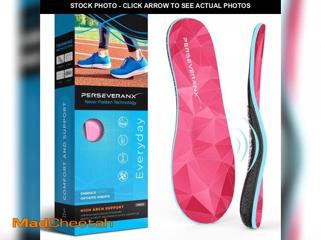 Lot 74-11554125 - NASA Grade Plantar Fasciitis Insoles ? High Arch Support Insoles Men Women - Shoe Insoles for Planta...