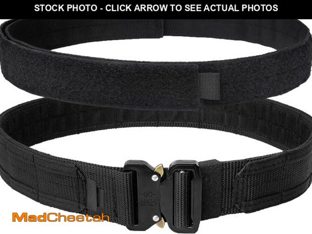 Lot 74-12328084 - KDKDXV Tactical Battle Belt 1.75" - with 1.5" Inner Belt,Quick-Release Molle Nylon Gun Rigger Belt f...