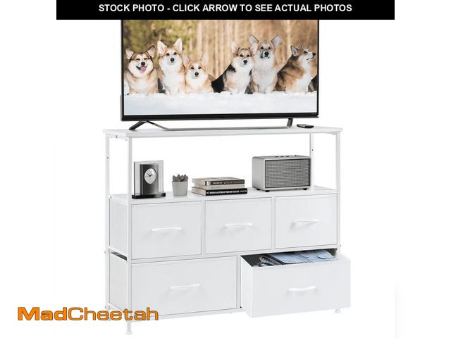 Lot 74-14350725 - CONCETTA TV Stand with 5 Drawer Dresser for Bedroom, Storage Cabinet with 55 Inch TV Stand for Livin...