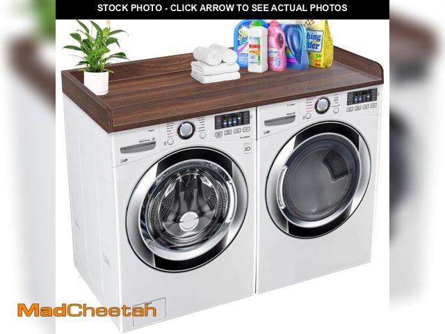 Lot 74-12526829 - Royxen Washer Dryer Countertop with Solid Wood Core,54Ã¢â¬ÅW x 27.5D Laundry Countertop with Edge ...