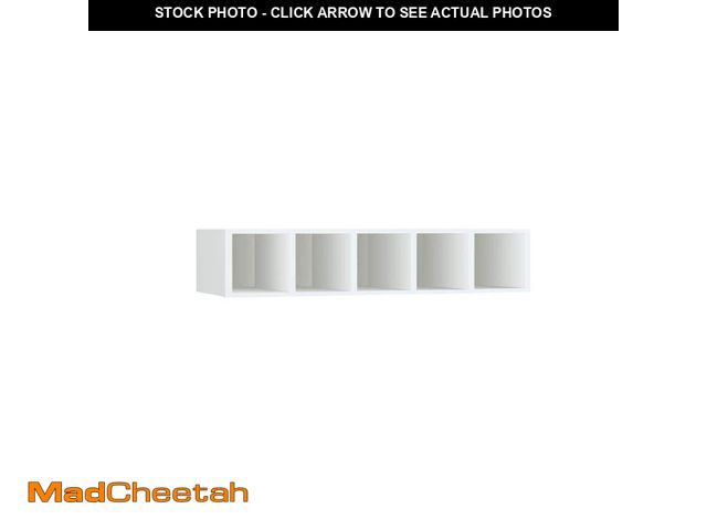 Lot 74-12869073 - (DENTED ON FRONT) Hampton Bay Courtland 30 in. W x 12 in. D x 6 in. H Assembled Shaker Open Cube Org...