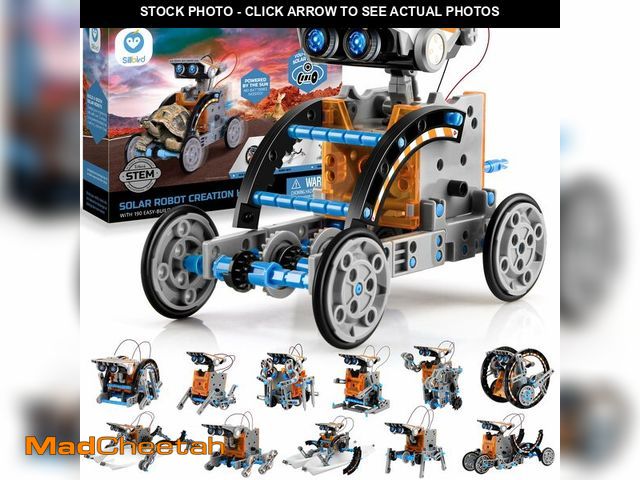 Lot 74-13954337 - Sillbird 12-in-1 Solar Robot Building Kit STEM Gift for Boys Aged 8-13, DIY Science Educational Robo...