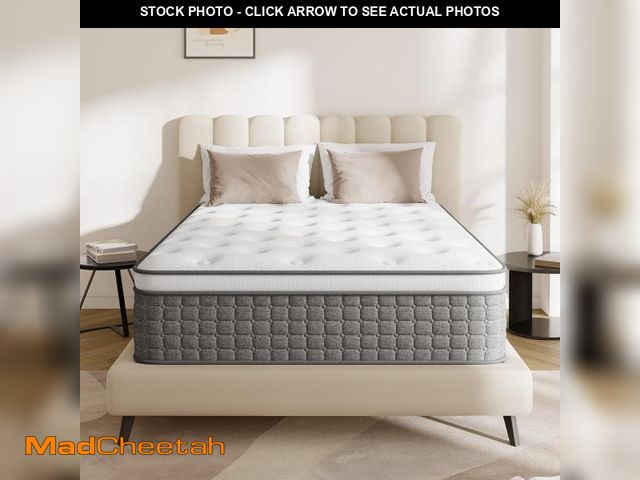 Lot 74-12359084 - GREOO Full Size Mattress in a Box 14" Hybrid Cooling Gel Memory Foam with Individually Pocket Coils ...