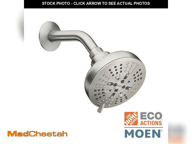 Lot 74-12554964 - Hydro Energetix 8-Spray Patterns with 1.75 GPM 4.75in. Single Wall Mount Fixed Shower Head in Spot R...