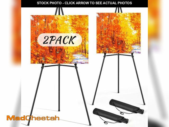 Lot 74-14146835 - Easel Stand for Sign Portable,66" Art Easel Stand for Painting, Adjustable Metal Easels for Display,...