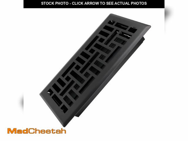 Lot 74-12712999 - Howeall 4x10 Inches Heavy Duty Walkable Floor Register Easy Adjust Air Supply Lever Floor Vents - Se...