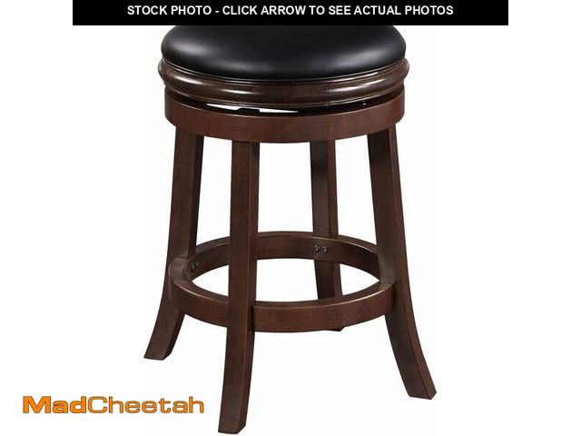 Lot 74-13331273 - Boraam Backless Counter Height Stool, 24-Inch, Cappuccino - UNUSED