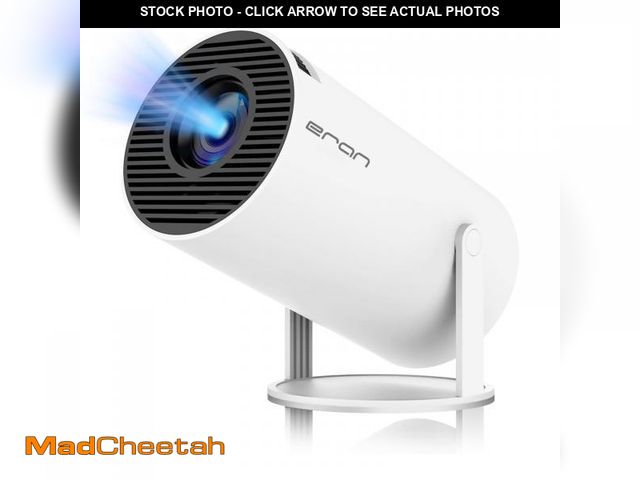 Lot 74-12437407 - HY300 PRO Mini Portable Projector, Support 4K 1080P with Dual-Band WIFI6 5G Wireless 5.0 Bluetooth A...