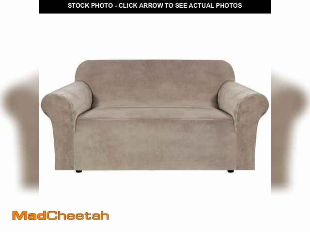 Lot 74-12701340 - H.VERSAILTEX Stretch Velvet Loveseat Covers for 2 Cushion Couch Covers for Living Room Sofa Covers S...