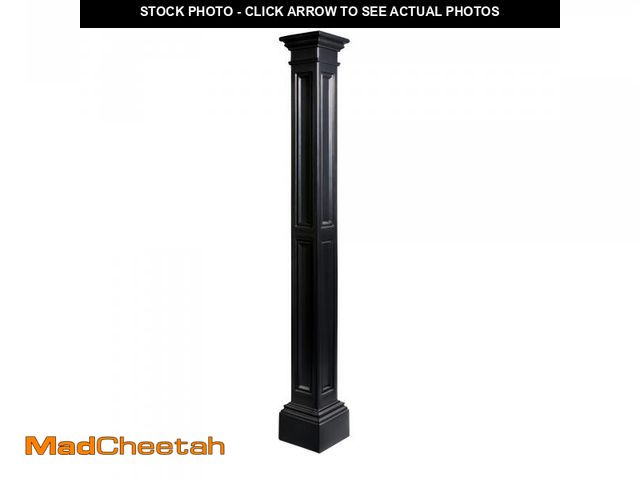 Lot 74-12427934 - Mayne Liberty Lamp Post - No Mount - Black - 9.5in L x 9.5in W x 72in H - Fade Resistant - Polyethyl...
