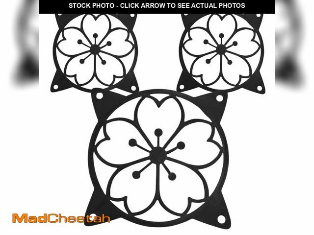 Lot 74-14213759 - SplashNColor 120mm Sakura Fan Grill Decorative Cover, Super Cute Functional Cherry Blossom Cooling P...