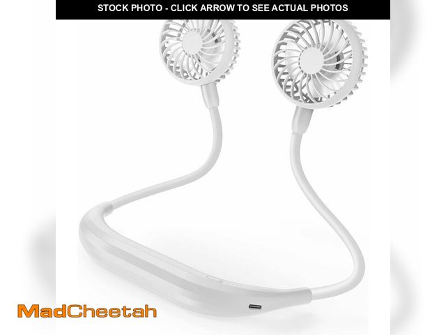 Lot 74-10825701 - Portable Neck Fan, 2600mAh Battery Operated Ultra Quiet Hands Free USB Fan with 3 Speeds, Strong Win...