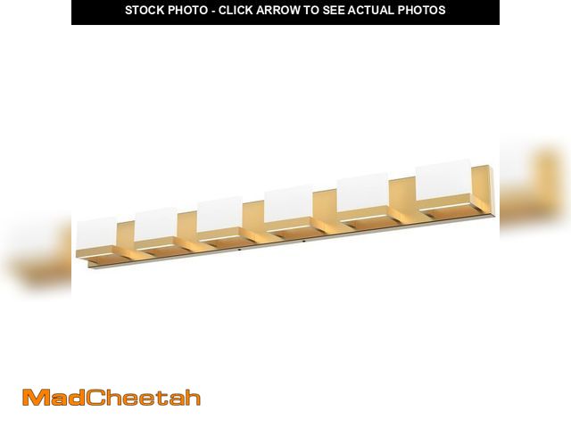 Lot 74-13773244 - Tipace Gold Vanity Lights for Bathroom Modern LED 6 Lights Bathroom Vanity Lights Up and Down Wall L...