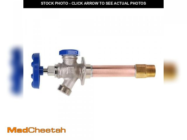 Lot 74-12085629 - Arrowhead Brass 1/2 FIP in. x 3/4 in. MHT x 8 in. icebreaker Lead Free Freeze-Proof Wall Hydrant Sil...