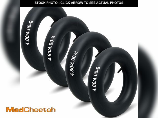 Lot 74-12452420 - Datanly 4 Pcs 4.80/4.00-8" Tire Inner Tube Heavy Duty Replacement Inner Tube for Wheelbarrows, Hand ...
