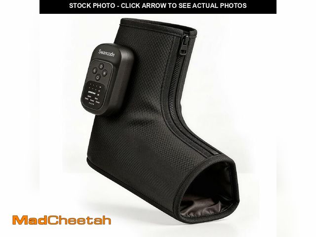 Lot 74-14213982 - swancode Foot Massager with Air Compression and Heat, Portable Cordless Ankle and Calf Massager with...