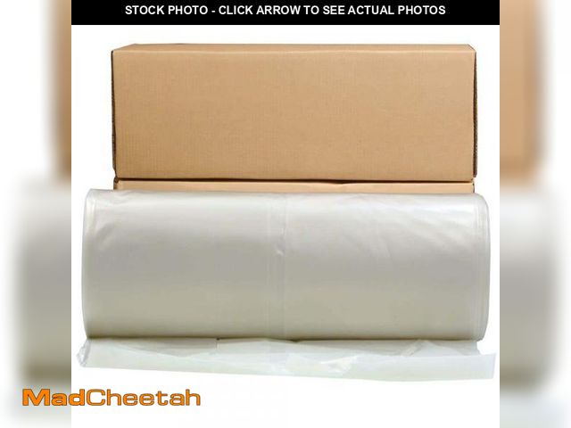 Lot 74-12462998 - HUSKY 24 ft. x 100 ft. Clear 6 mil Plastic Sheeting - UNUSED