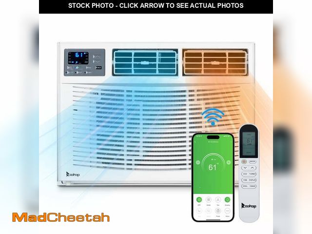 Lot 74-14253451 - Ktaxon WiFi Enabled 8000 BTU Heat And Cool Window Air Conditioner With Wifi Controls - USED