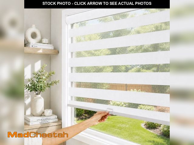 Lot 74-13844434 - CHICOLOGY Zebra Blinds , Roller Window Shades , Blinds for Windows , Roller Shades for Windows , Win...