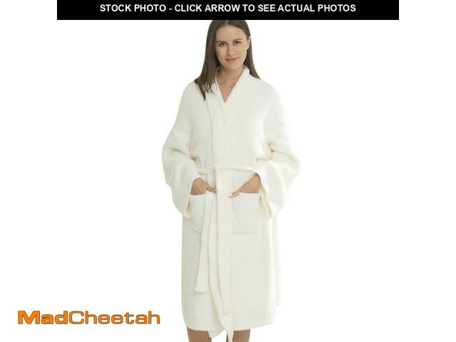 Lot 74-13714022 - DOOWELL Womens Knit Robes Lightweight Absorbent Soft Spa Bathrobe with Pockets - UNUSED